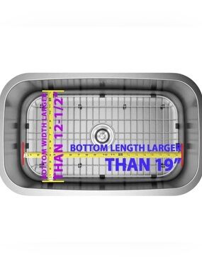 Elkay stainless steel rectangular kitchen sink grid drain cutout NEW